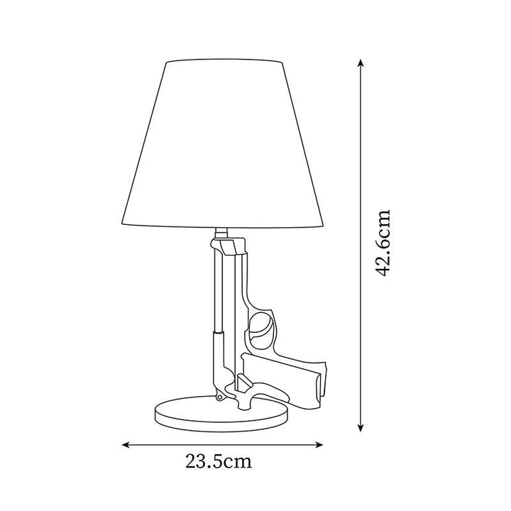 GUNER Black and Gold Table Lamp
