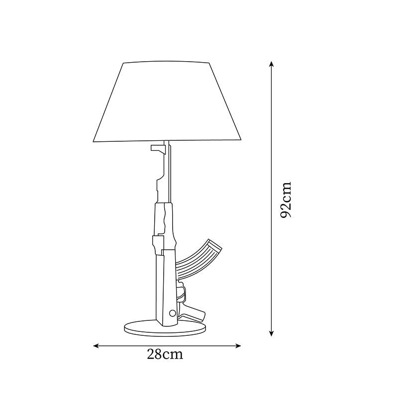 GUNER Black and Gold Table Lamp