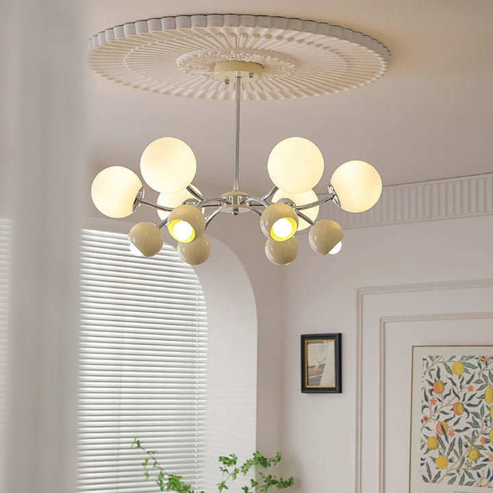 HATTIE Modern Elegant Cream Shade Lighting Chandelier