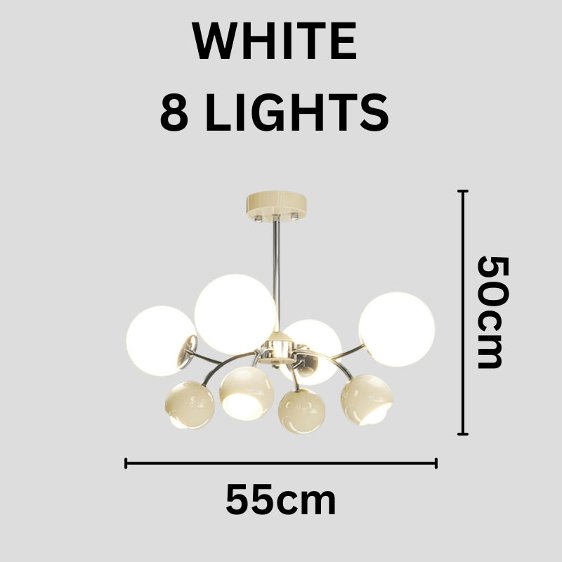 HATTIE Modern Elegant Cream Shade Lighting Chandelier