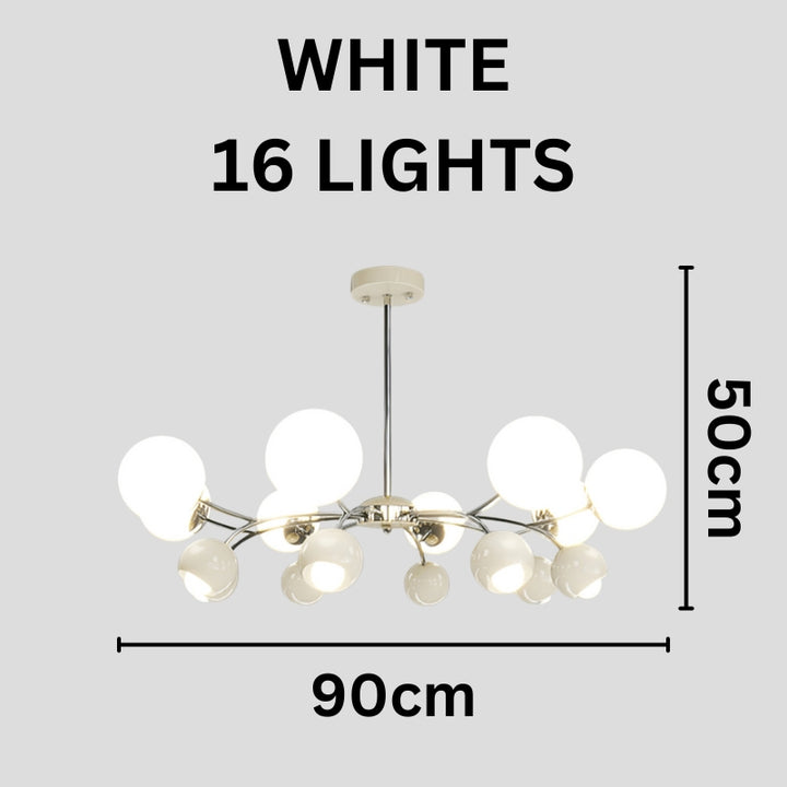 HATTIE Modern Elegant Cream Shade Lighting Chandelier