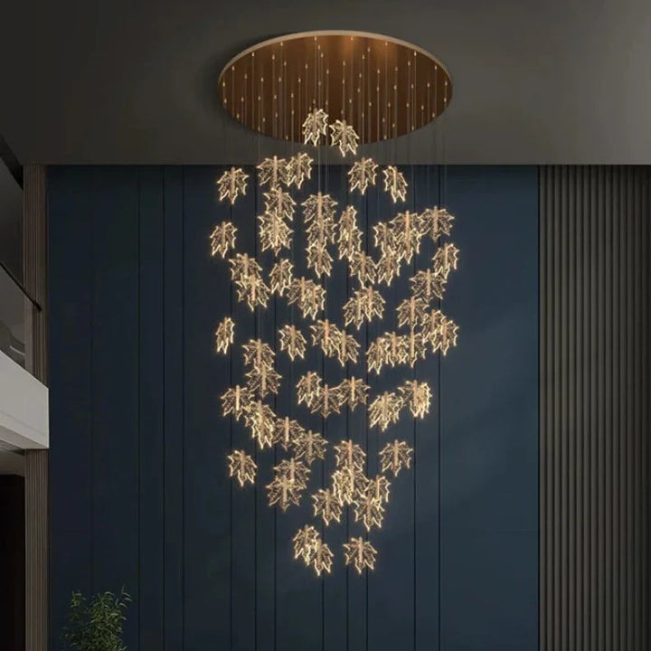 MAPLE Leaves Stair Chandelier Modern