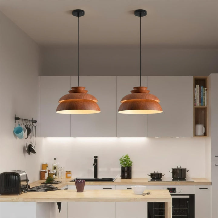 ILA Modern Tiered Aluminum for Dining Room & Kitchen Island Pendant Light