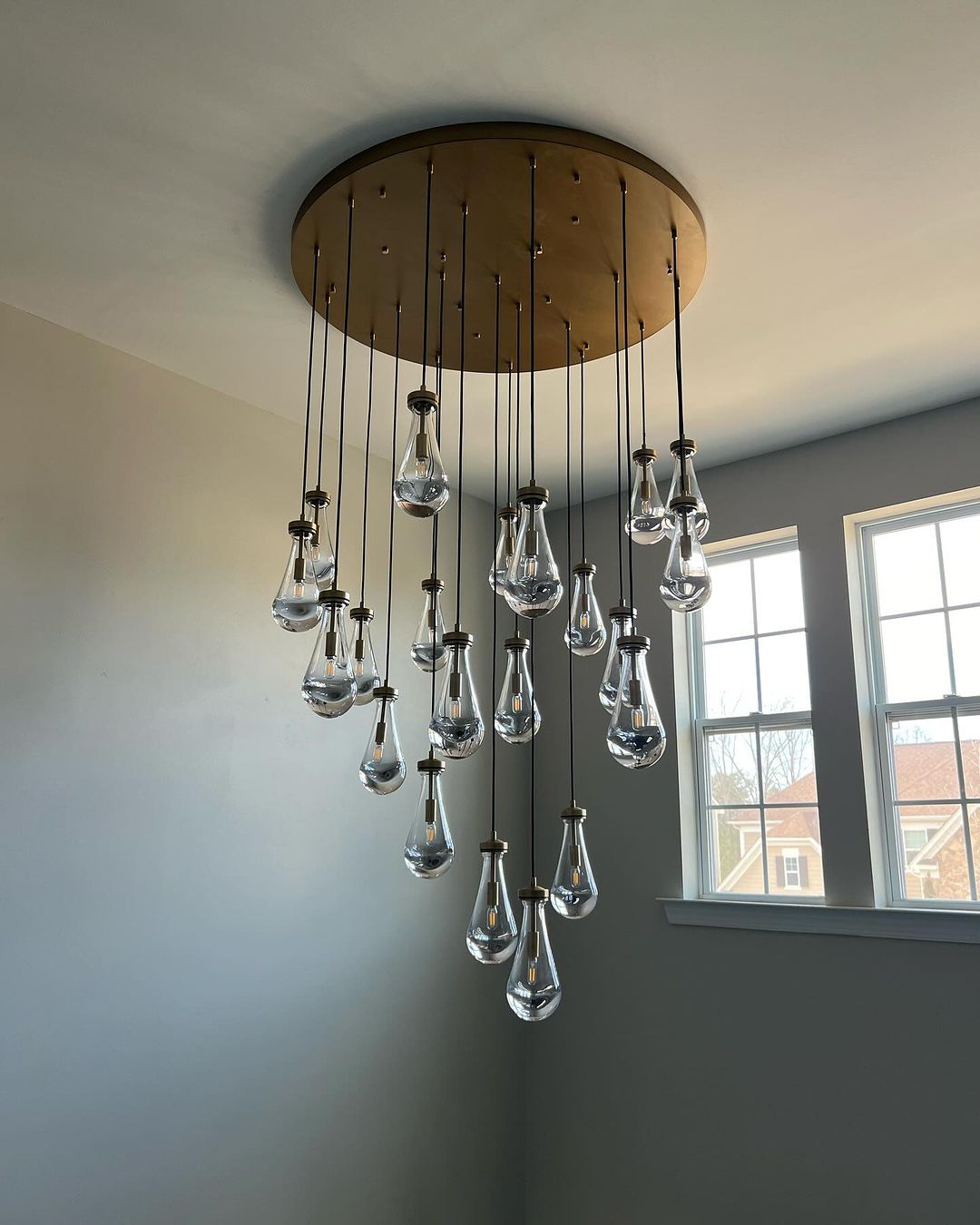 Raindrop Glass Modern Chandelier