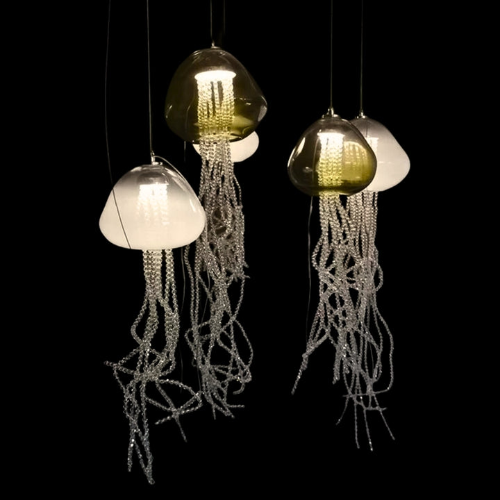 Jellyfish Glass Modern Chandelier Lighting