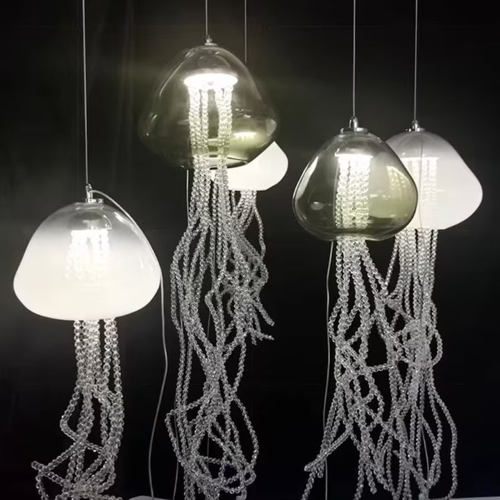 Jellyfish Glass Modern Chandelier Lighting