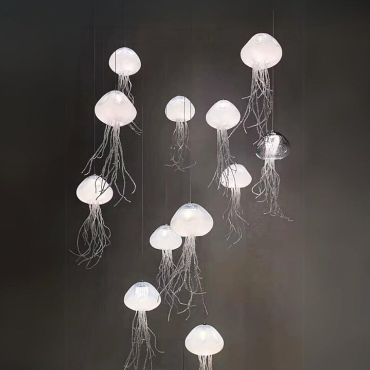 Jellyfish Glass Modern Chandelier Lighting