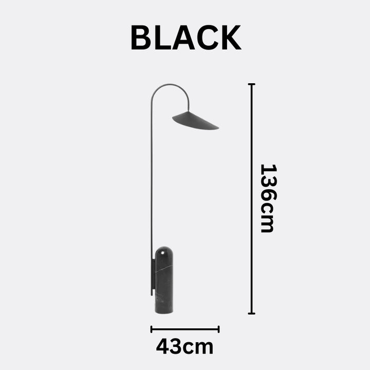 KAELI Minimalist Black Floor Lamp