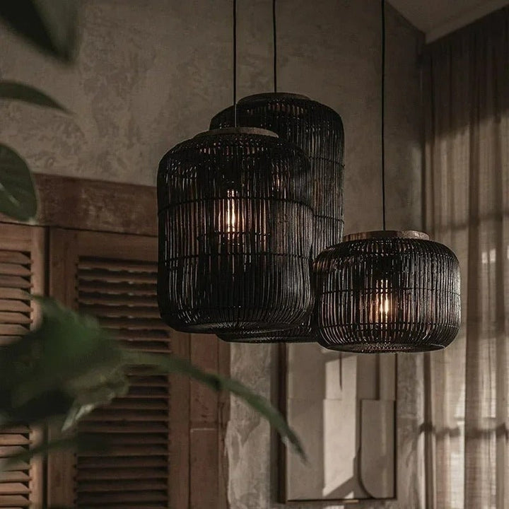 KYRA Rattan Elegance for Bedroom Dining Room Pendant Light