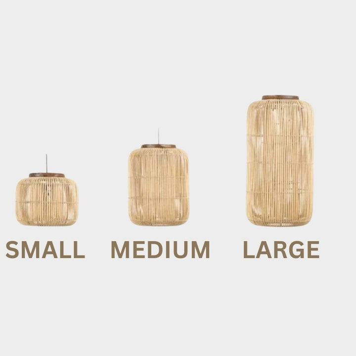KYRA Rattan Elegance for Bedroom Dining Room Pendant Light