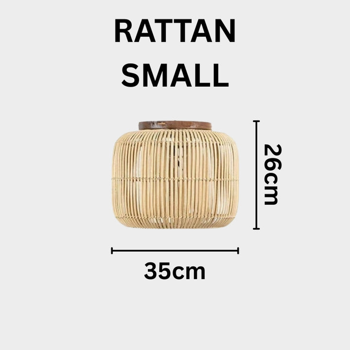 KYRA Rattan Elegance for Bedroom Dining Room Pendant Light