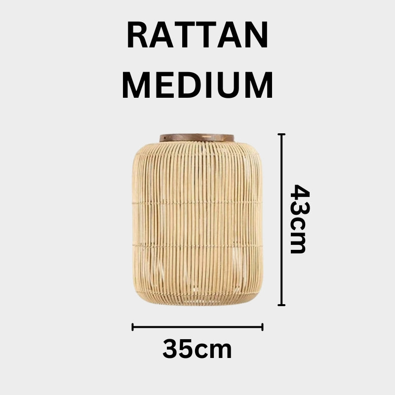 KYRA Rattan Elegance for Bedroom Dining Room Pendant Light
