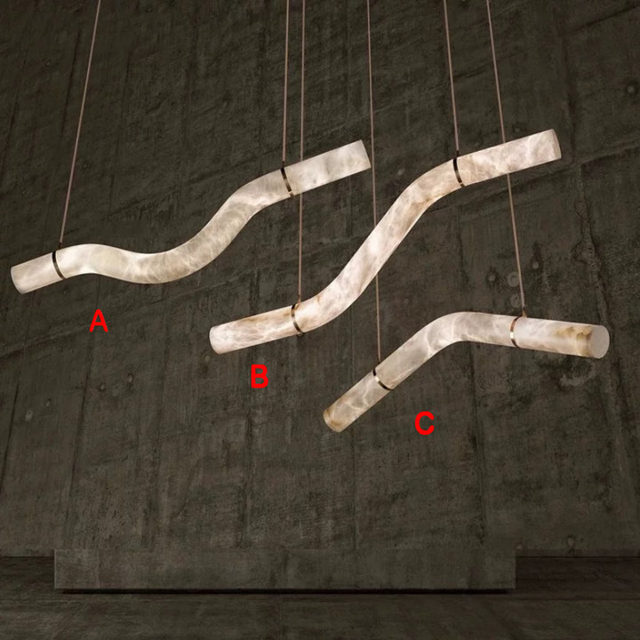 LABEI Alabaster Light Fixtures for Kitchen Island17