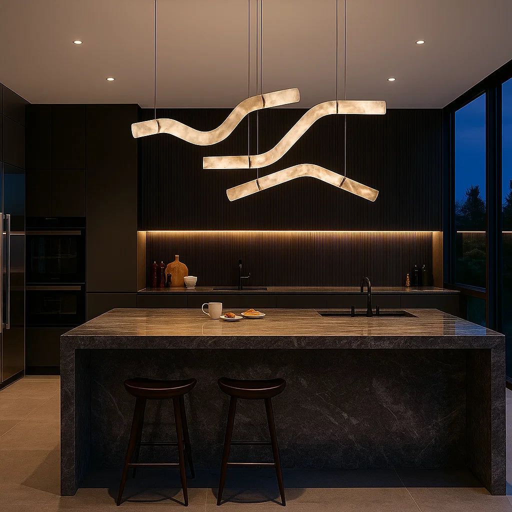 LABEI Alabaster Light Fixtures for Kitchen Island2