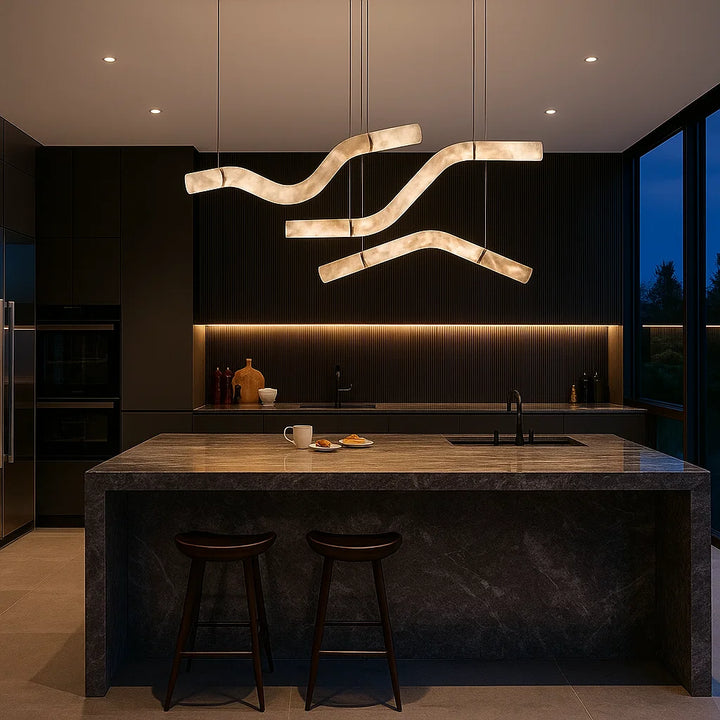 LABEI Alabaster Light Fixtures for Kitchen Island2