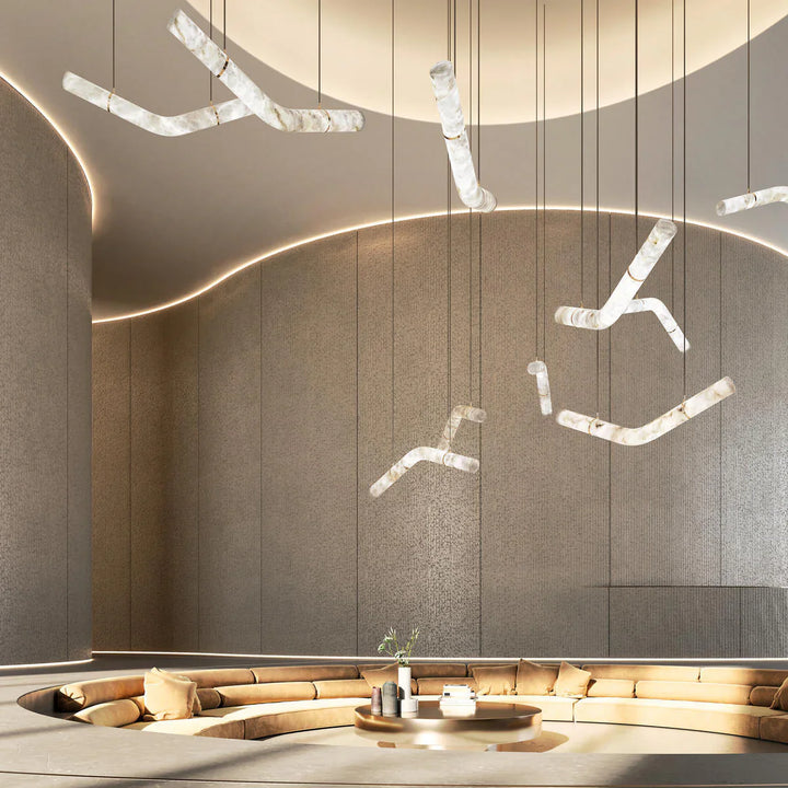 LABEI Alabaster Light Fixtures for Kitchen Island9