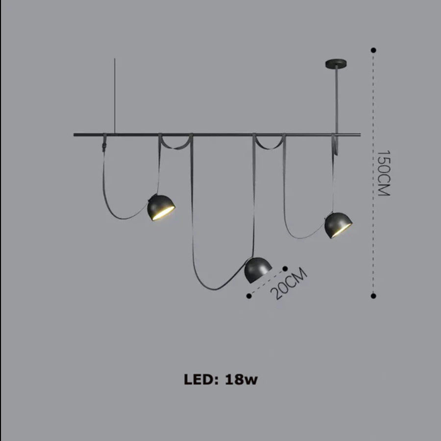 Best new LARGA Creative Unique Long Pendant Light P5416