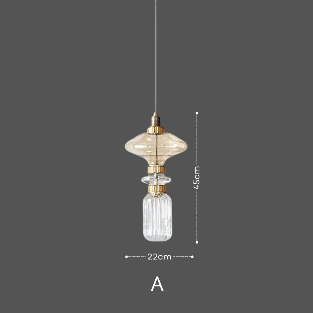 LATHE Glass Pendant Light for Kitchen Island12