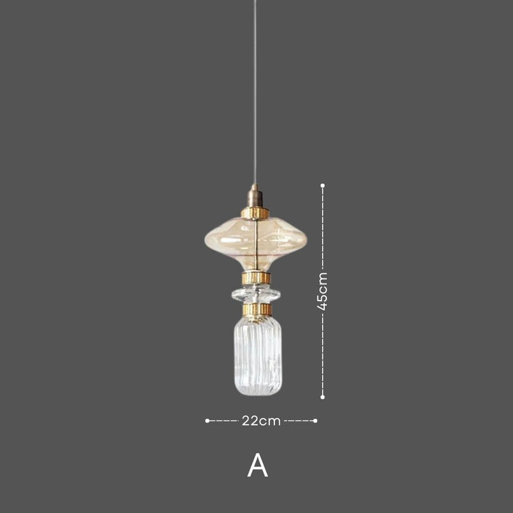 LATHE Glass Pendant Light for Kitchen Island12