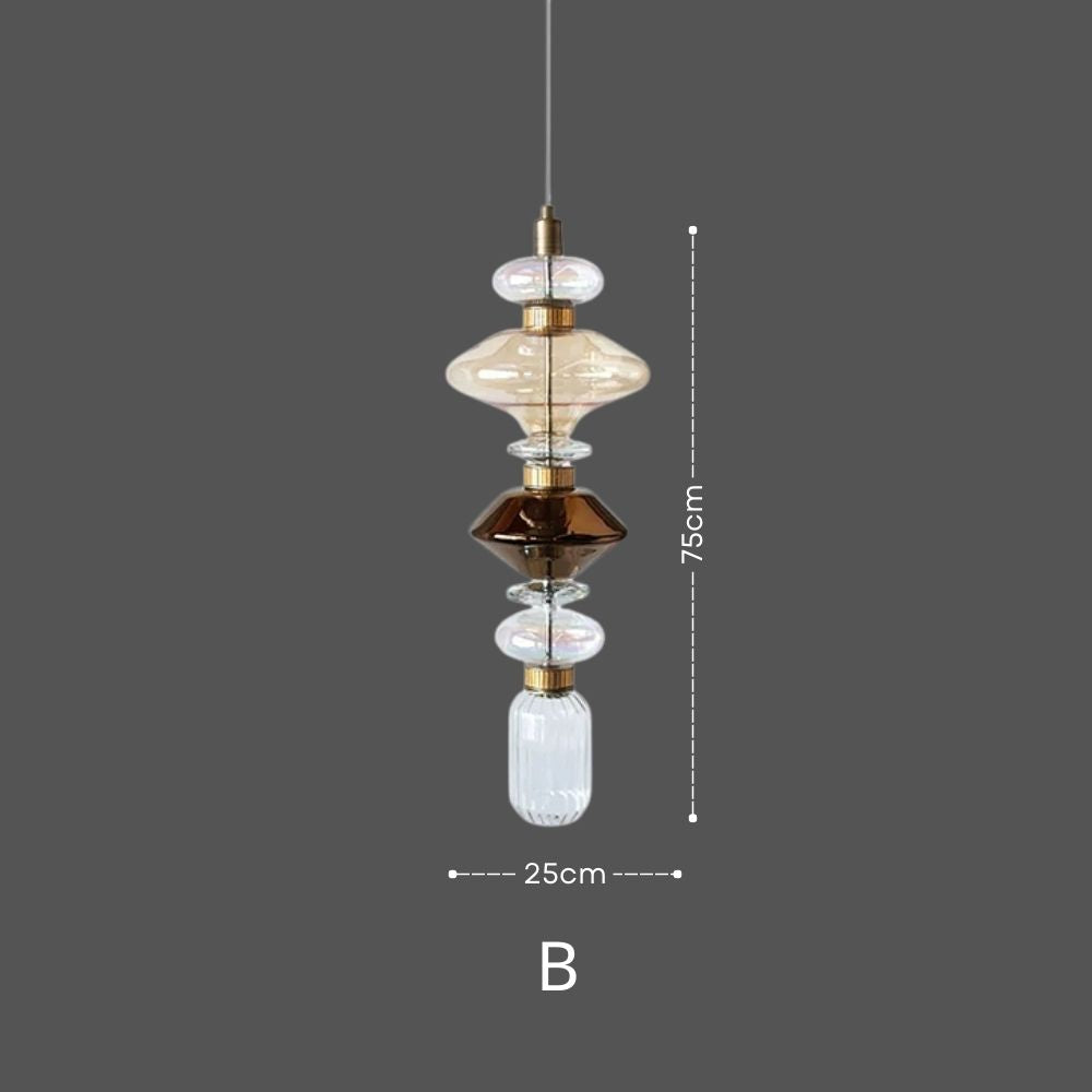 LATHE Glass Pendant Light for Kitchen Island13
