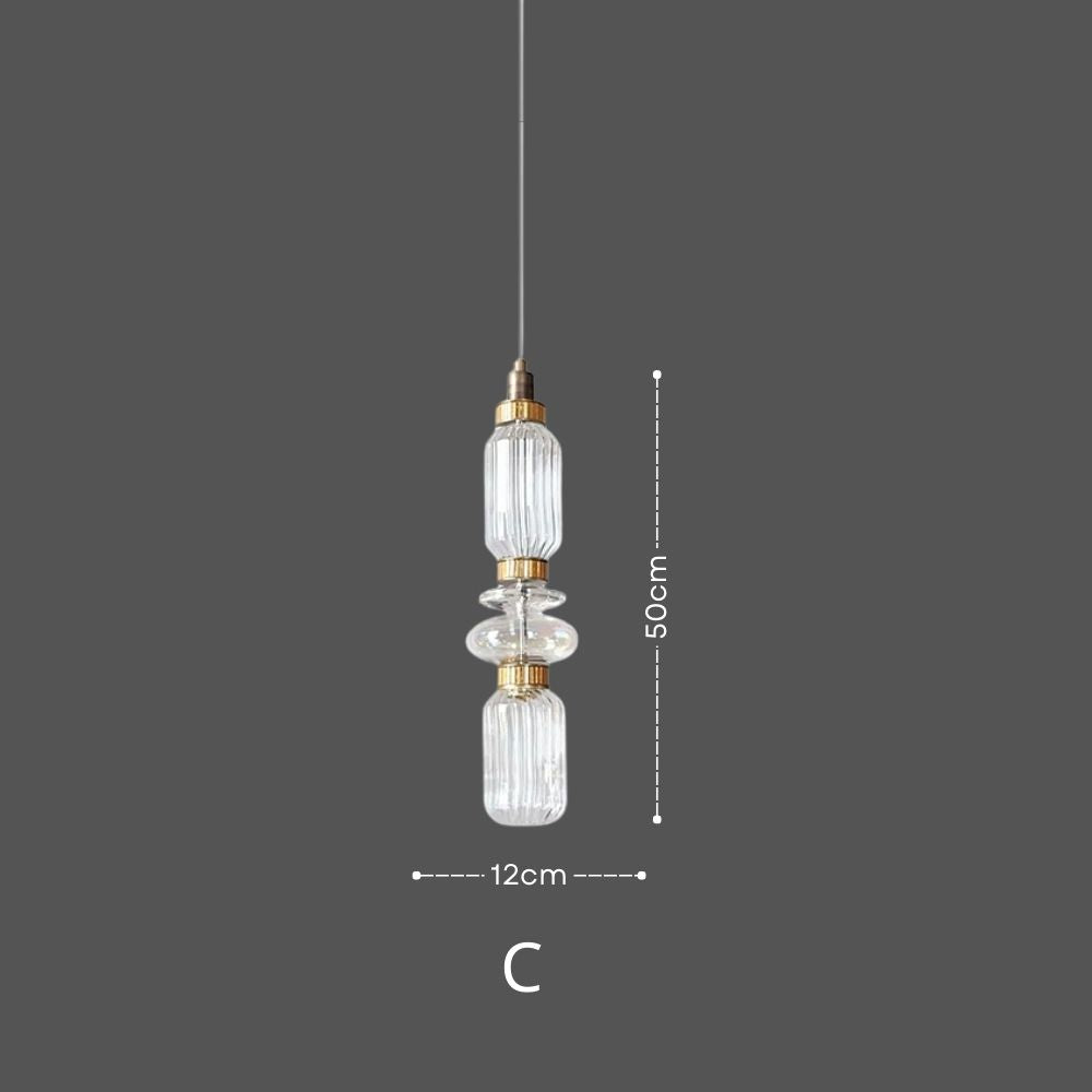LATHE Glass Pendant Light for Kitchen Island14