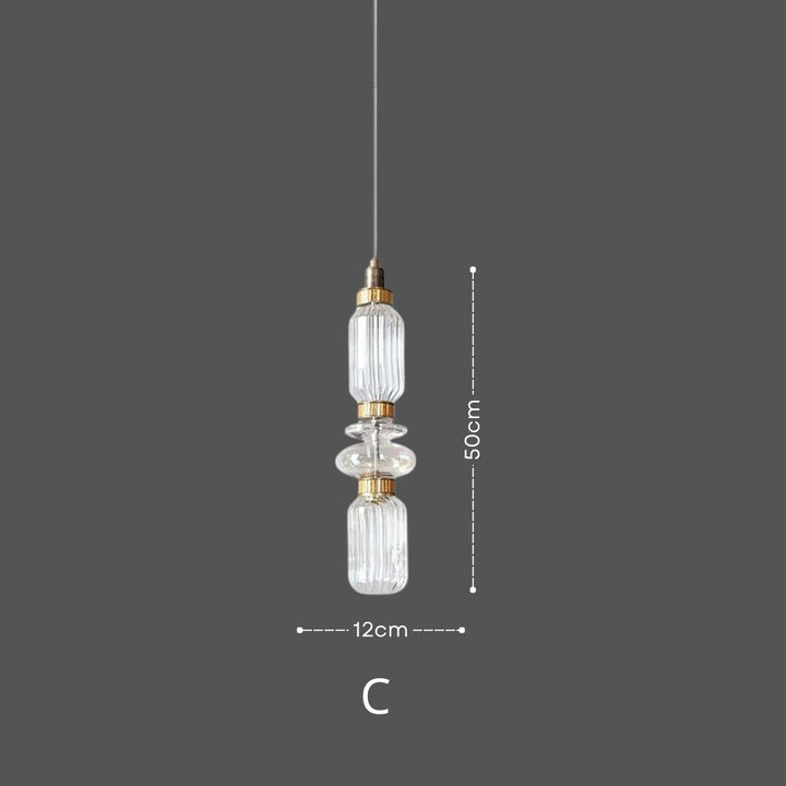 LATHE Glass Pendant Light for Kitchen Island14