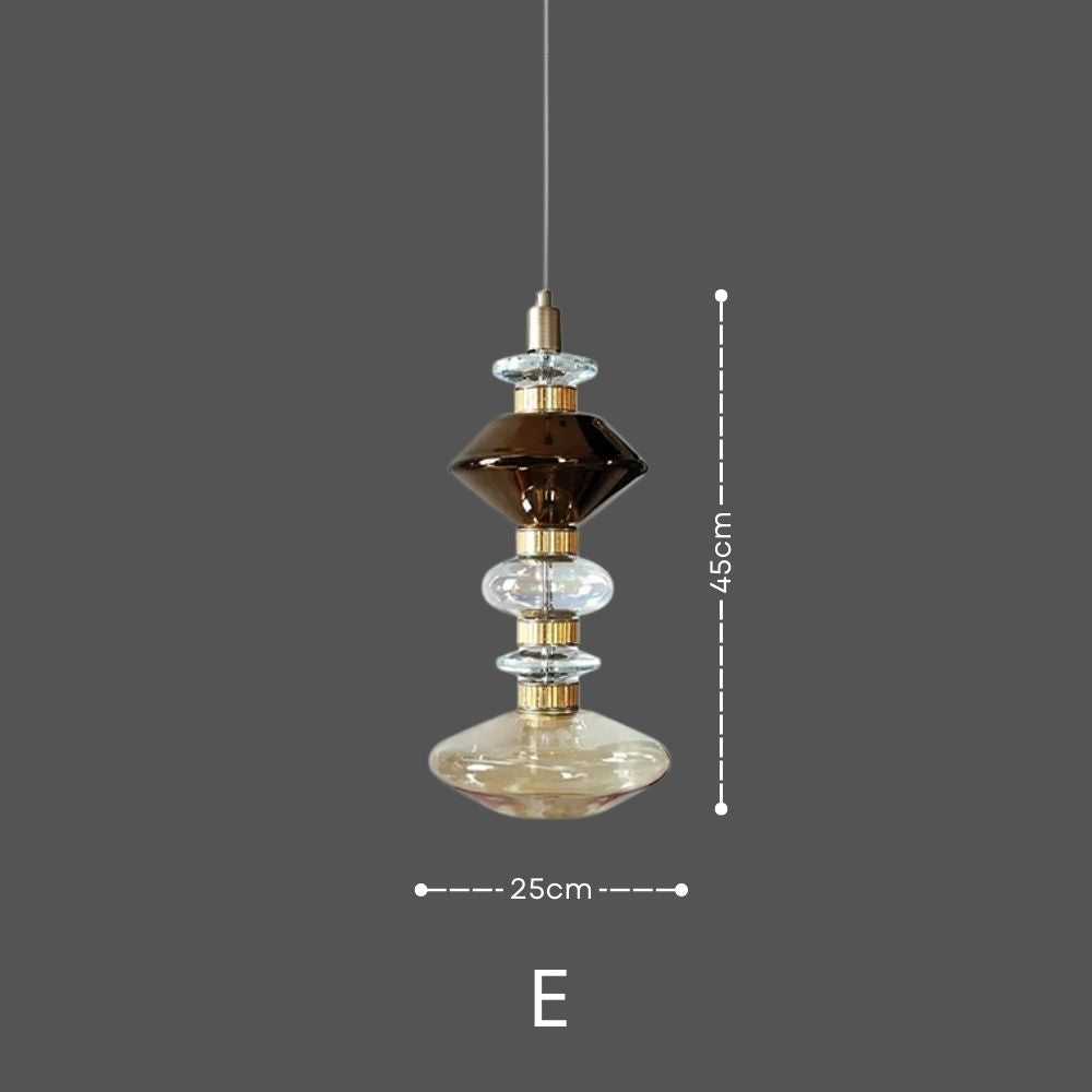 LATHE Glass Pendant Light for Kitchen Island15