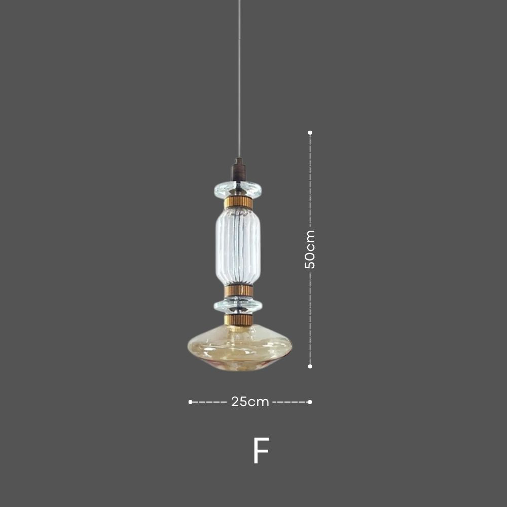 LATHE Glass Pendant Light for Kitchen Island16