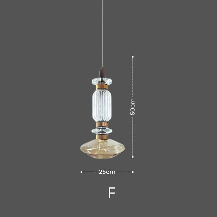 LATHE Glass Pendant Light for Kitchen Island16