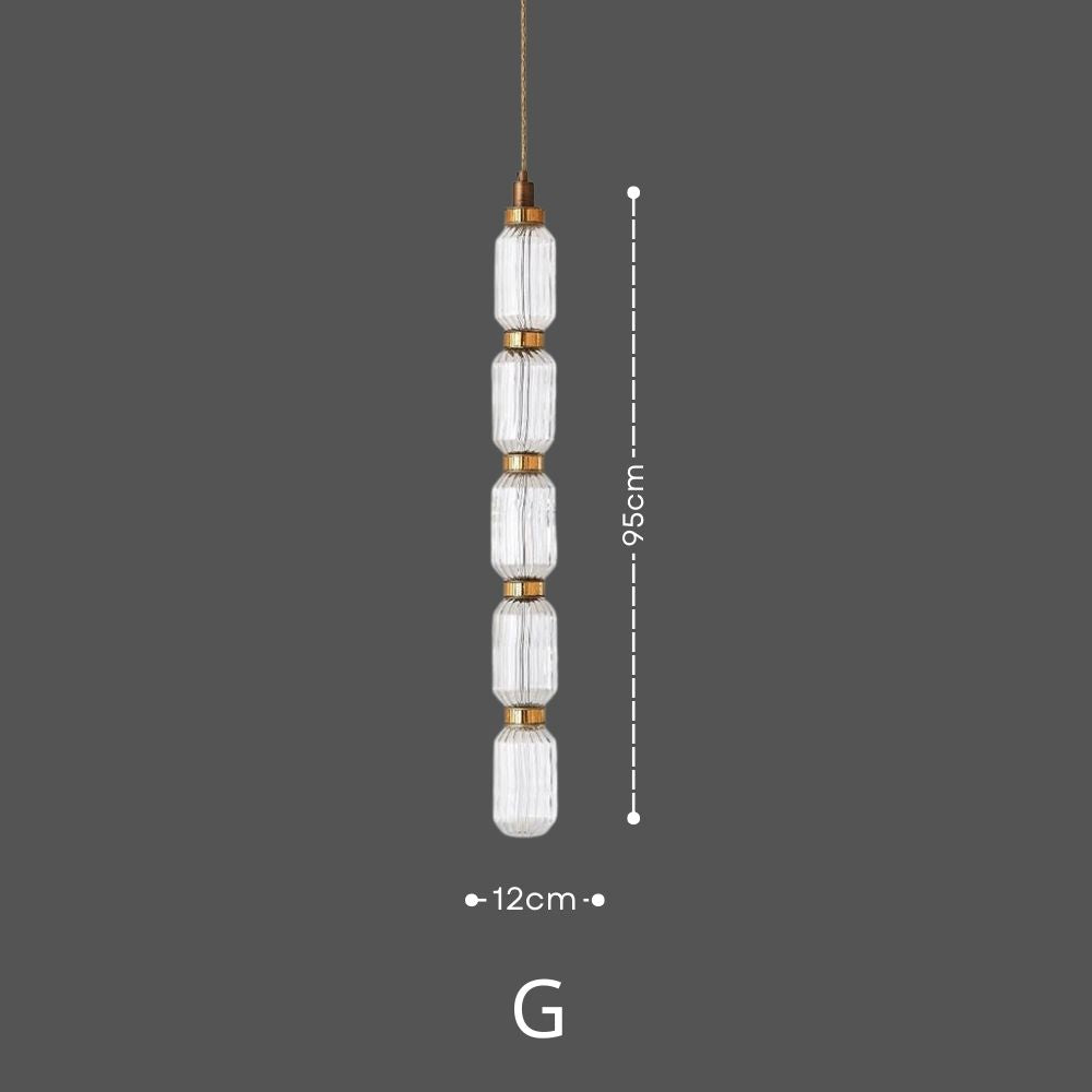 LATHE Glass Pendant Light for Kitchen Island18