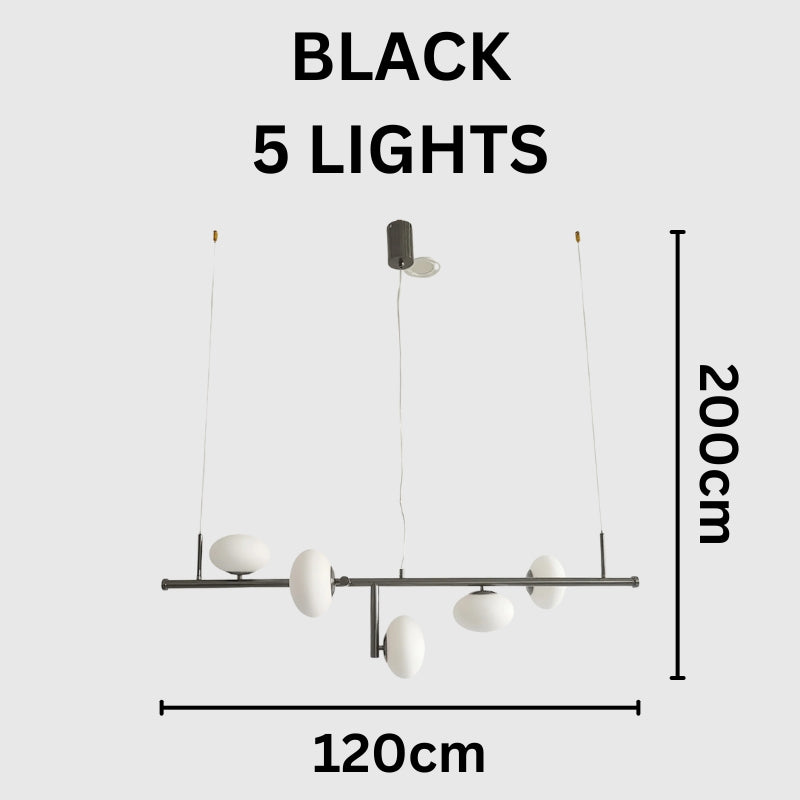 LEONA Glass Spheres Modern Chandelier