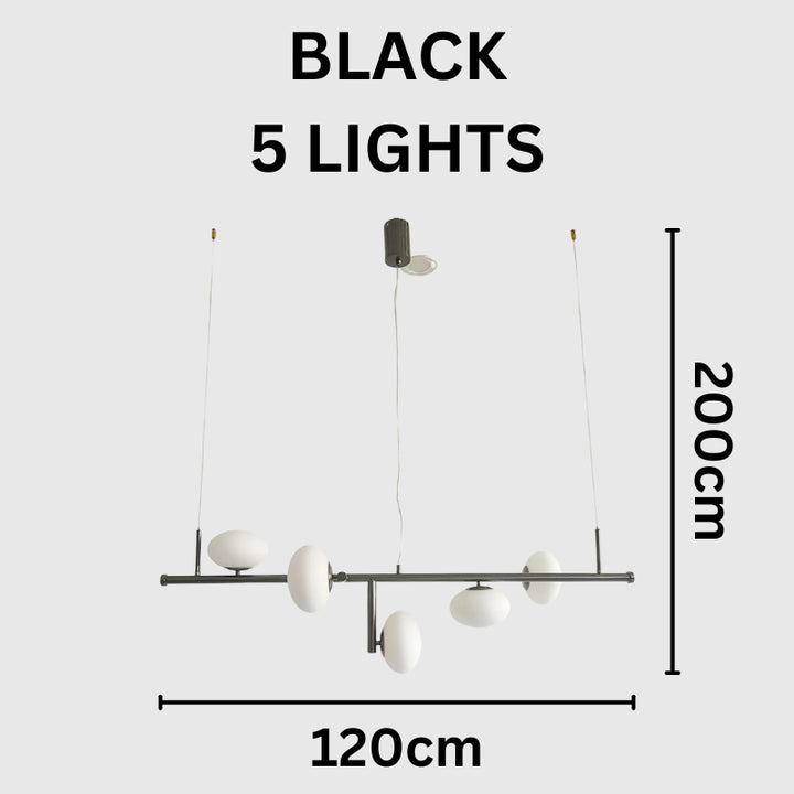 LEONA Glass Spheres Modern Chandelier
