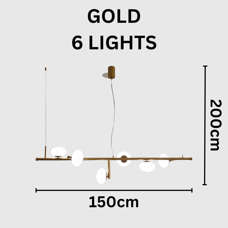 LEONA Glass Spheres Modern Chandelier