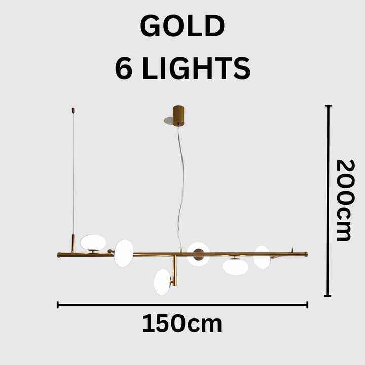 LEONA Glass Spheres Modern Chandelier