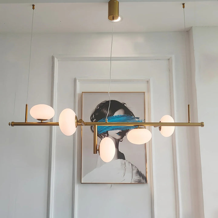 LEONA Glass Spheres Modern Chandelier