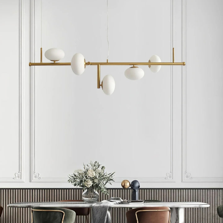 LEONA Glass Spheres Modern Chandelier