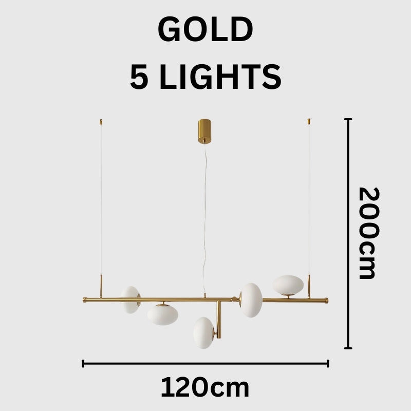 LEONA Glass Spheres Modern Chandelier