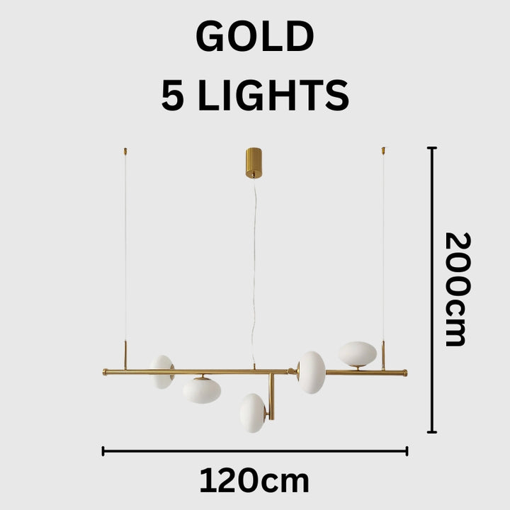 LEONA Glass Spheres Modern Chandelier