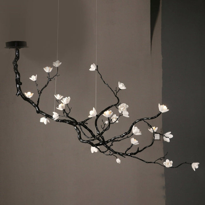 LEST Ceramic Tree Branch Flower Chandelier