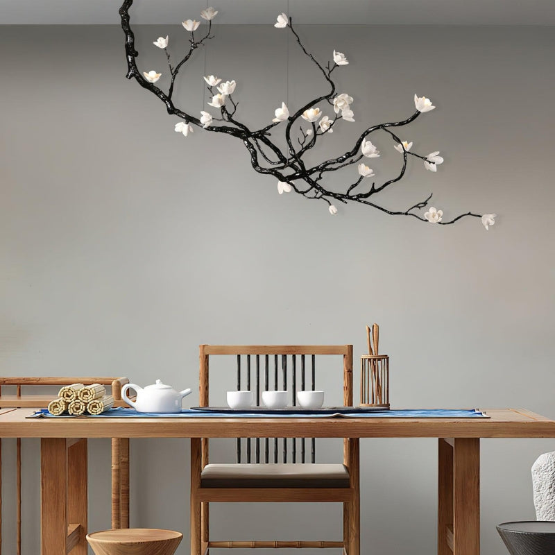 LEST Ceramic Tree Branch Flower Chandelier