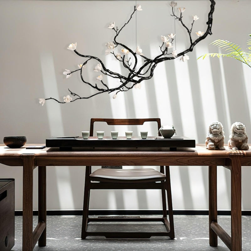 LEST Ceramic Tree Branch Flower Chandelier