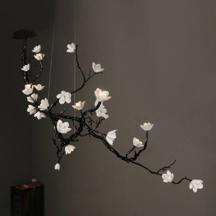 LEST Ceramic Tree Branch Flower Chandelier