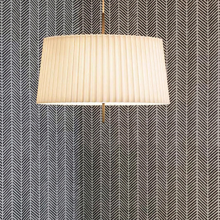 LINA Minimal Pleated Fabric Japanese Zen-Inspired Pendant Light