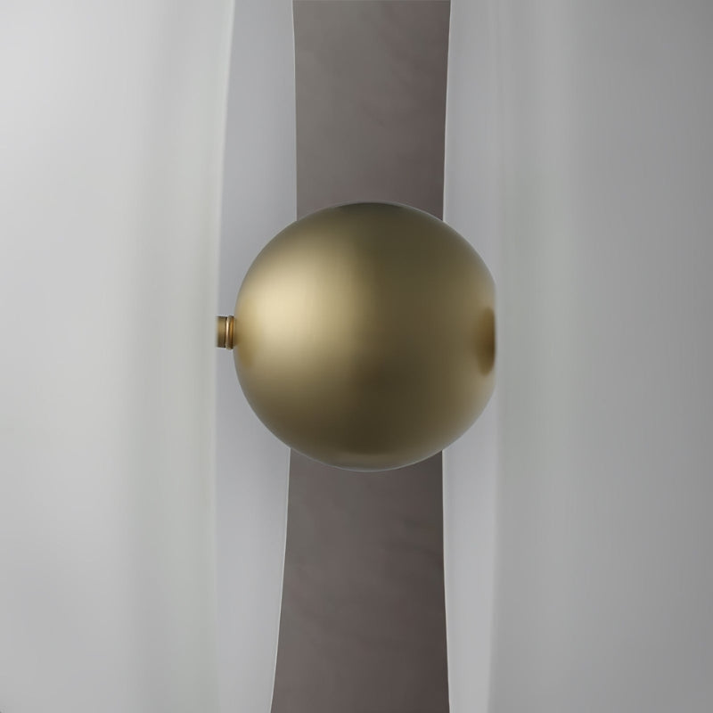 LIVIA Frosted Glass Brass Triangle Fixture Pendant Light