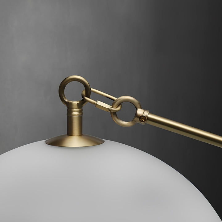 LIVIA Frosted Glass Brass Triangle Fixture Pendant Light