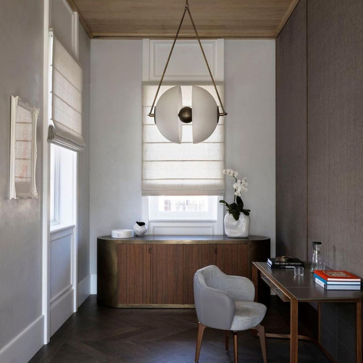 LIVIA Frosted Glass Brass Triangle Fixture Pendant Light