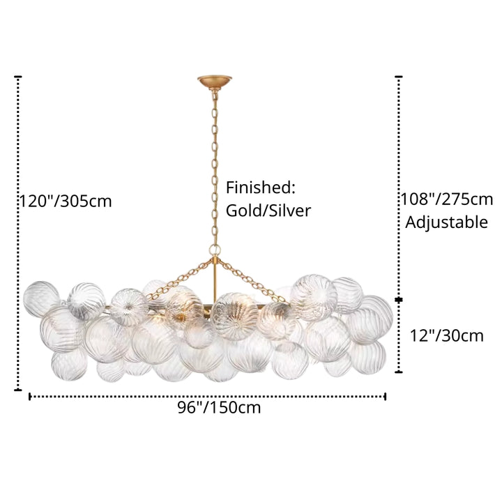 ROUDER Glass Murano Chandelier Modern