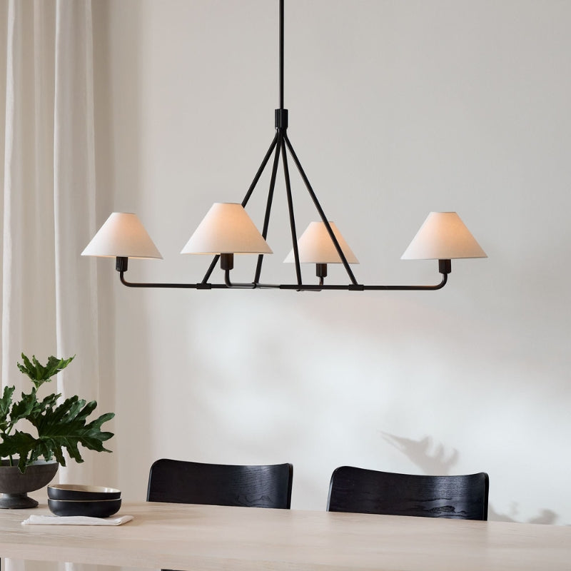 LUX Brass Minimalist Chandelier