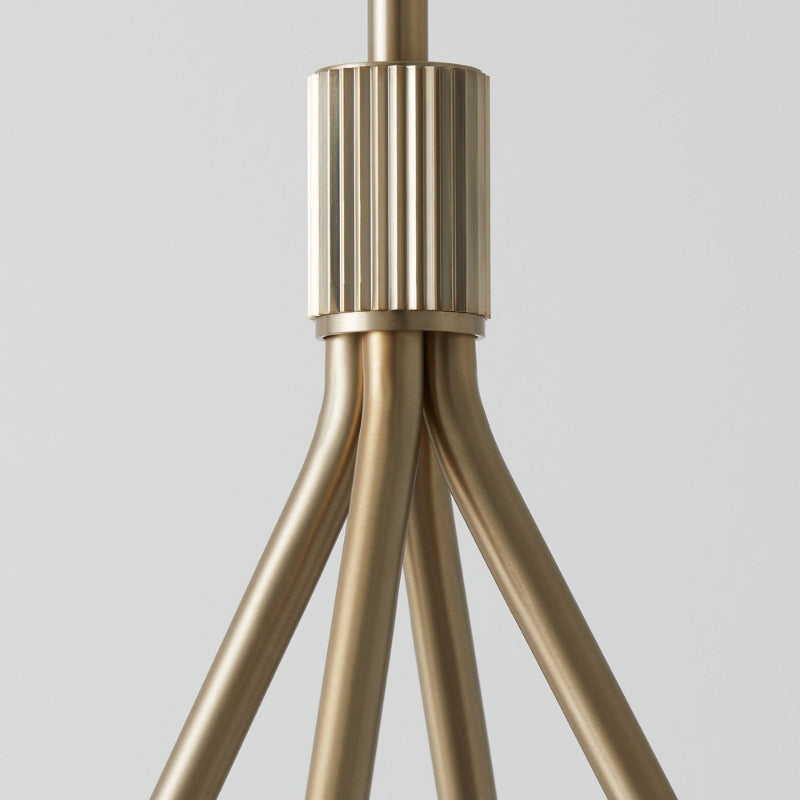 LUX Brass Minimalist Chandelier