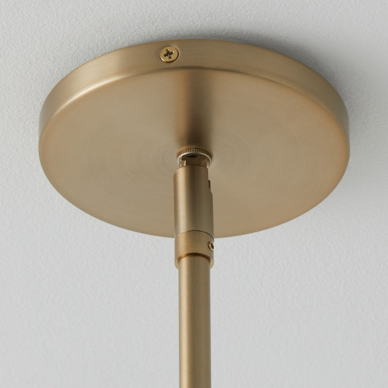 LUX Brass Minimalist Chandelier